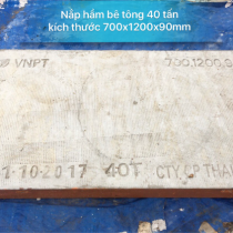 Nắp hầm bê tông 40T 700 X 1200 X 90